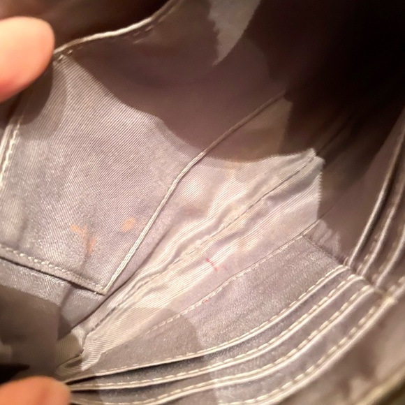 COACH black and white canvas and leather clutch or wristlet - Picture 13 of 16